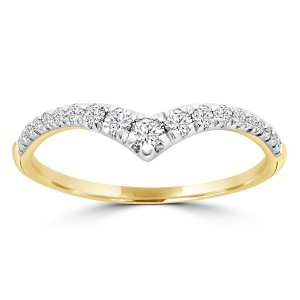 Diamond Ring with 0.25ct Diamonds in 9K Yellow Gold