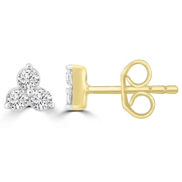 Diamond Fashion Earrings with 0.2ct Diamonds in 9K Yellow Gold