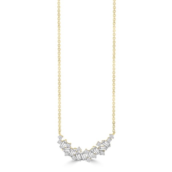 Diamond Necklace with 0.25ct Diamonds in 9K Yellow Gold