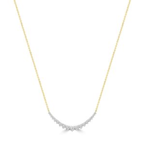 Diamond Necklace with 0.50ct Diamonds in 9K Yellow Gold