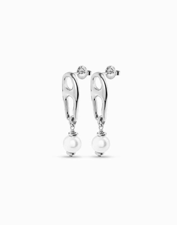 UNO de 50 Pearl and Match Earrings Silver - Image 2