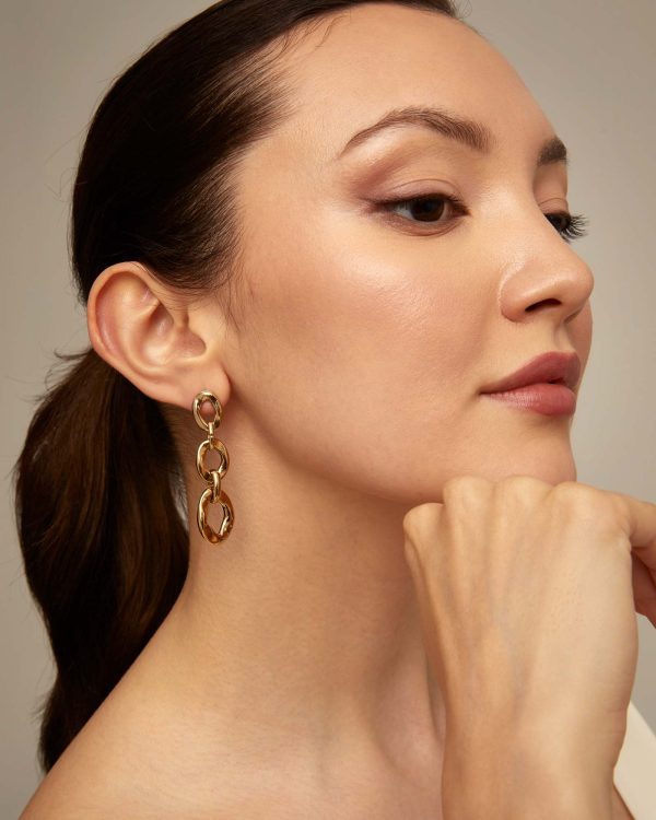 UNO de 50 YOLO Earrings Gold - Image 3