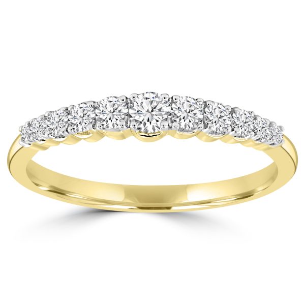 Diamond Ring with 0.33ct Diamonds in 9K Yellow Gold
