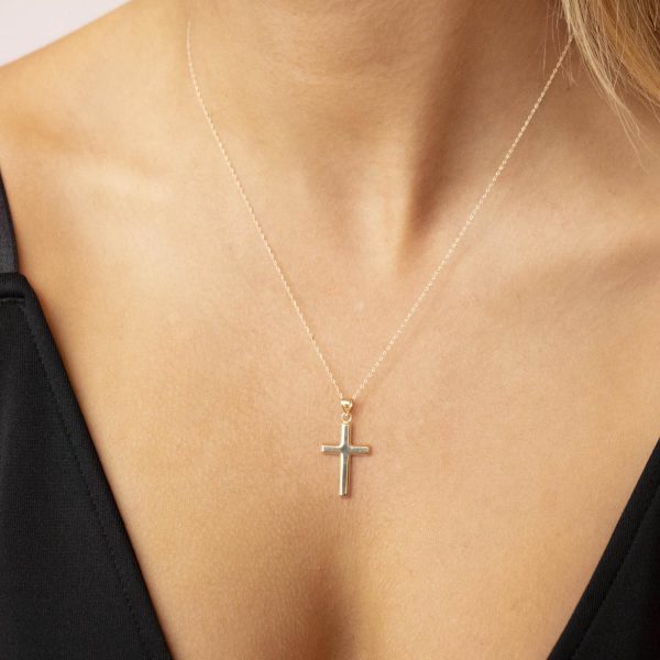 Gold Cross 9ct Yellow Gold Necklace - Image 2
