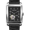 Bulova Men's Classic Black Leather Rectangle Watch 96A269