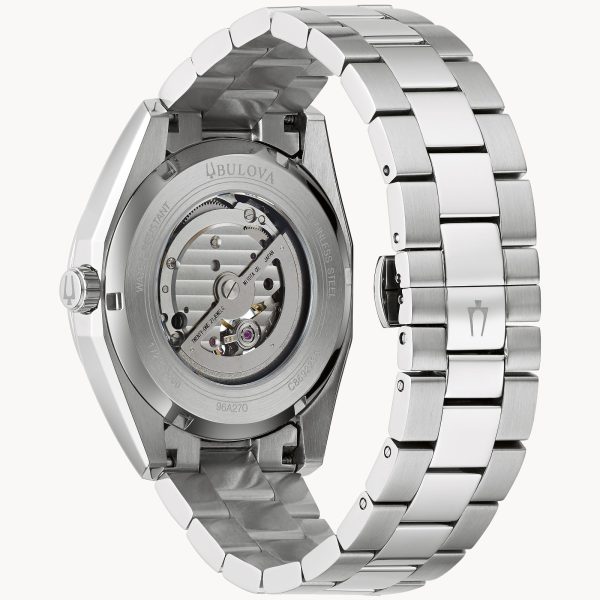 Bulova Men's Classic Automatic Silver and Black Watch 96A270 - Image 2