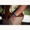 Bulova Men's Brown leather and Blue Classic Sutton Watch 96B402 - Image 4