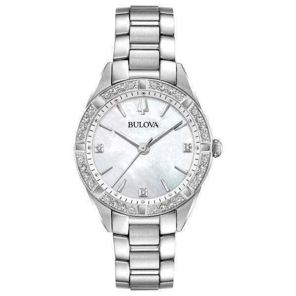 Bulova Women's Mother of Pearl & Diamond Watch 96R228