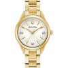 Bulova Women's Gold Diamond Watch 97P150