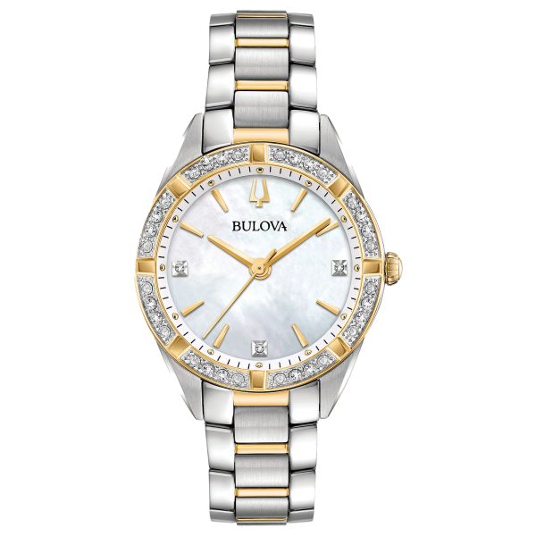 Bulova Women's Sutton Classic Diamond & Mother of Pearl Watch 98R263