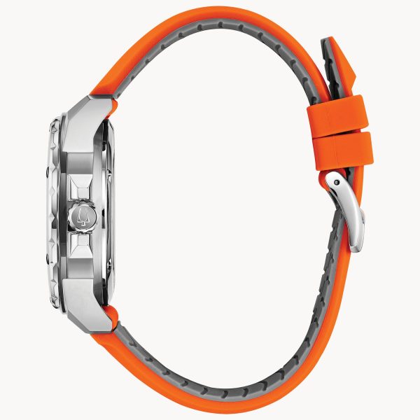 Bulova Men's Marine Star Series A Automatic Orange Watch 98A226 - Image 4