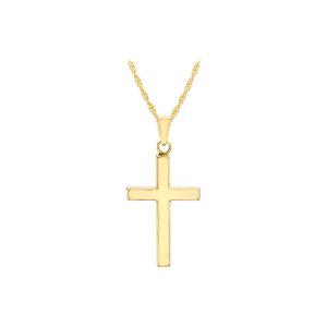 Gold Cross 9ct Yellow Gold Necklace