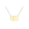 Double Disc 9ct Yellow Gold Necklace