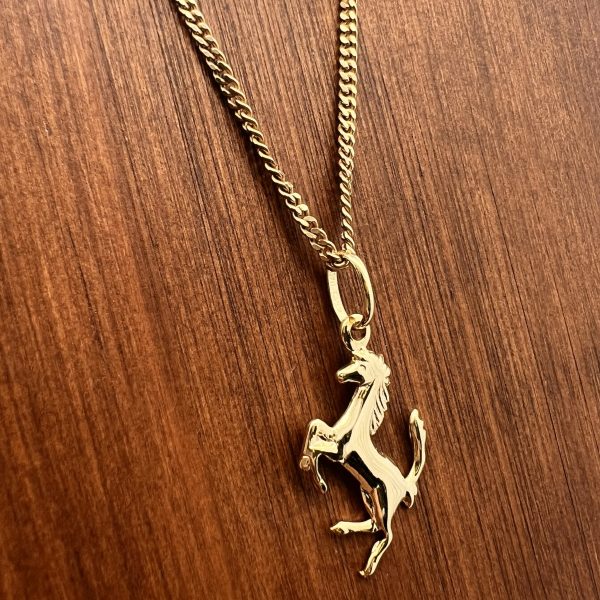 Equestrian | 9ct Yellow Gold Horse Pendant