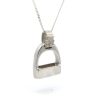 Equestrian | Sterling Silver Jumbo Stirrup Pendant - Image 3