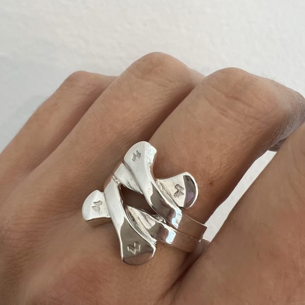 Equestrian | Sterling Silver Double Horse Nail Ring