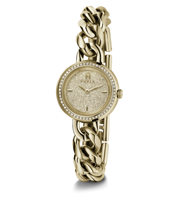 Furla Chain Round Gold Watch - Image 2