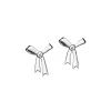 Karen Walker | Bow Studs Silver