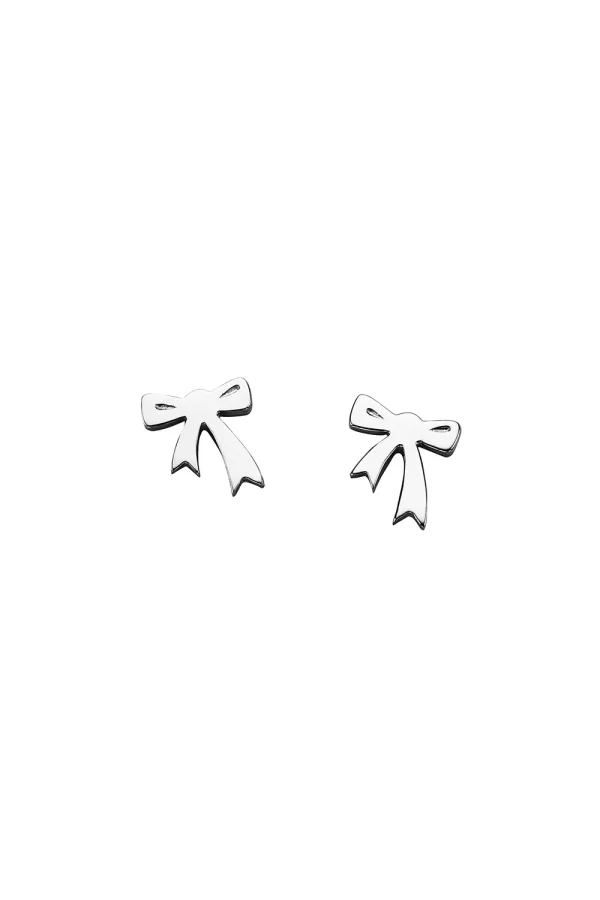 Karen Walker | Mini Bow Studs Silver