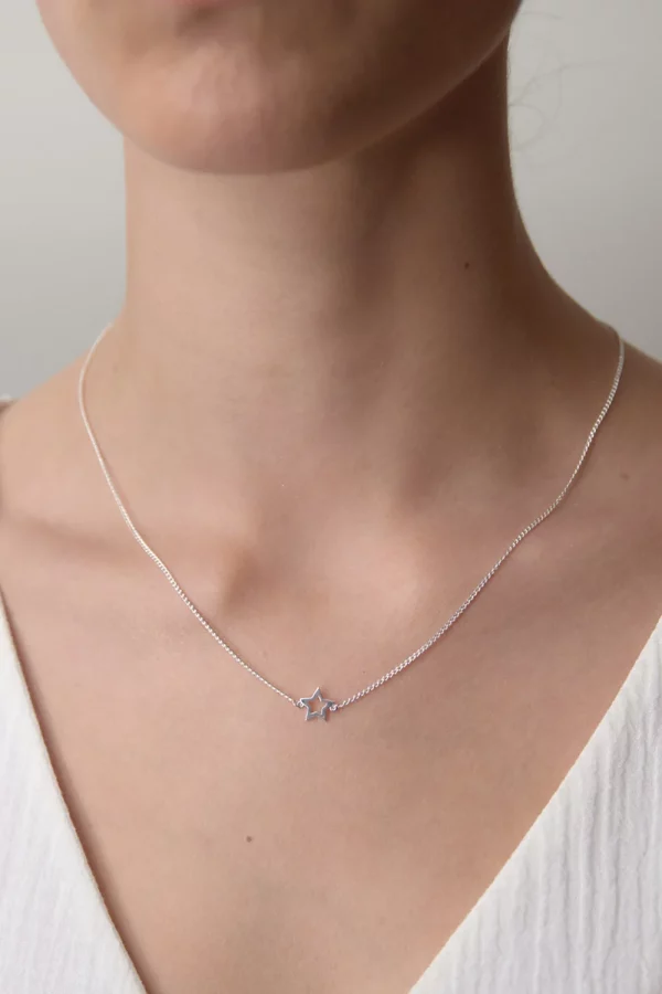 Karen Walker | Mini Star Necklace Silver - Image 2