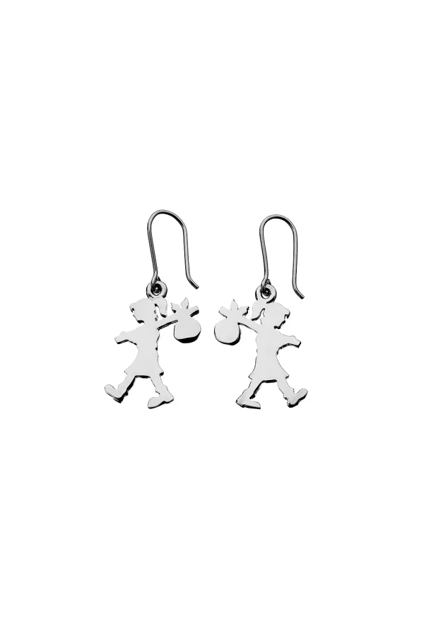 Karen Walker | Runaway Girl Earrings Silver