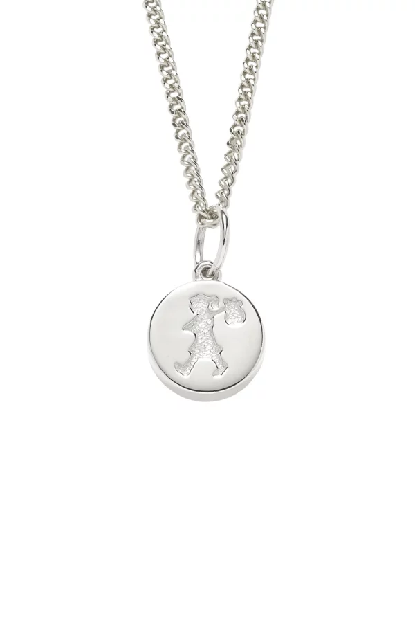 Karen Walker | Runaway Stamp Necklace Silver