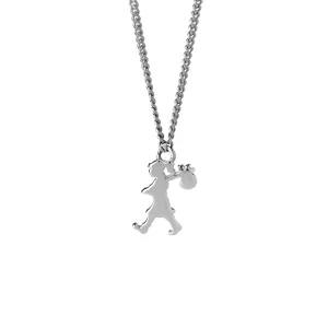 Karen Walker | Mini Runaway Girl Necklace Silver