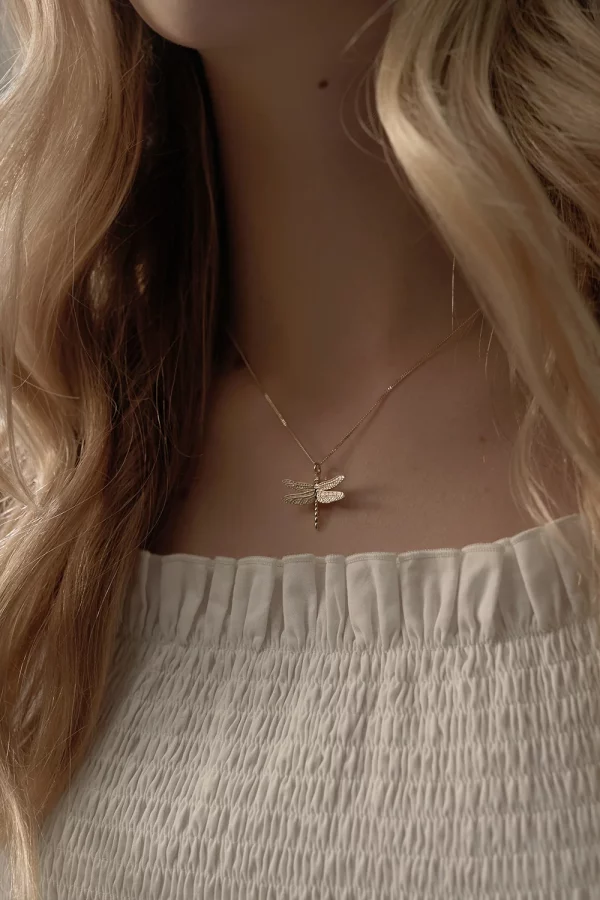Karen Walker | Dragonfly Necklace Silver - Image 2