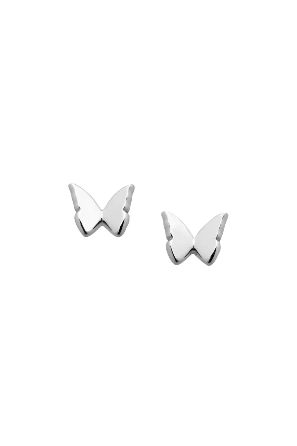 Karen Walker | Mini Butterfly Studs Silver