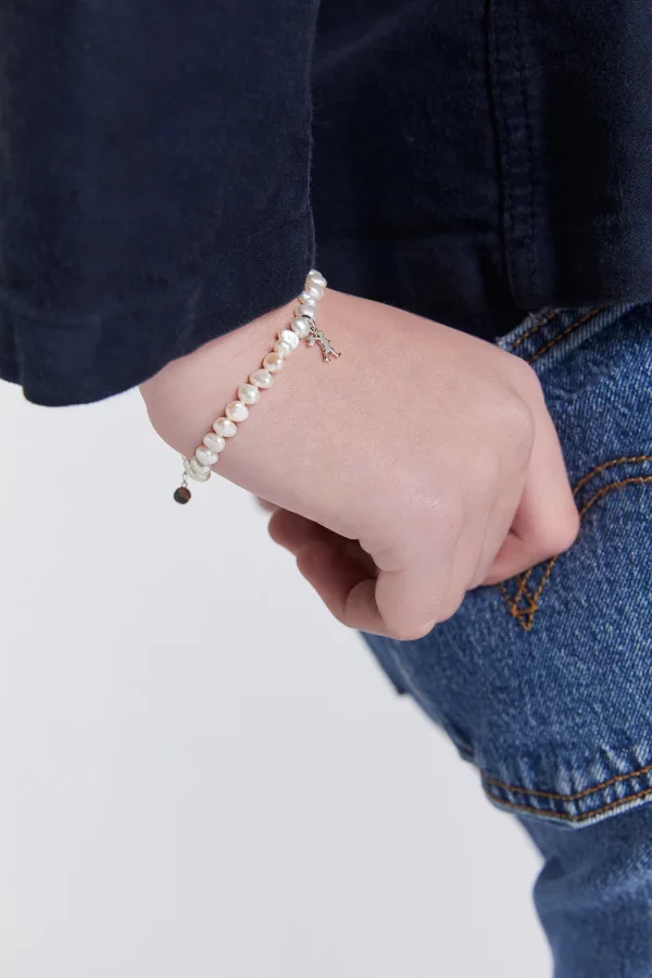 Karen Walker | Mini Girl with Pearls Bracelet Silver - Image 2