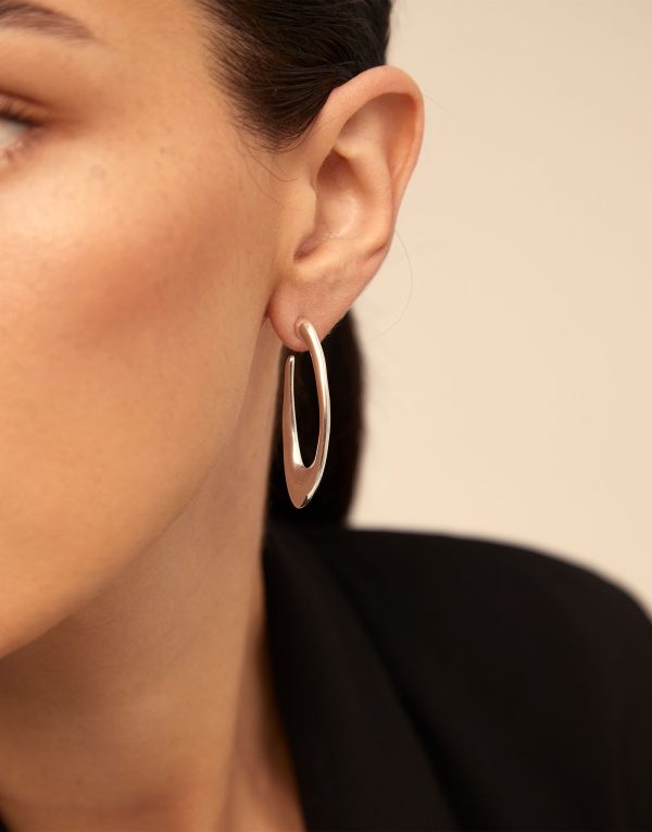 UNO de50 oval hoop earrings - Image 2