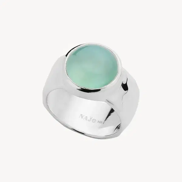 NAJO Chroma Aqua Chalcedony Ring