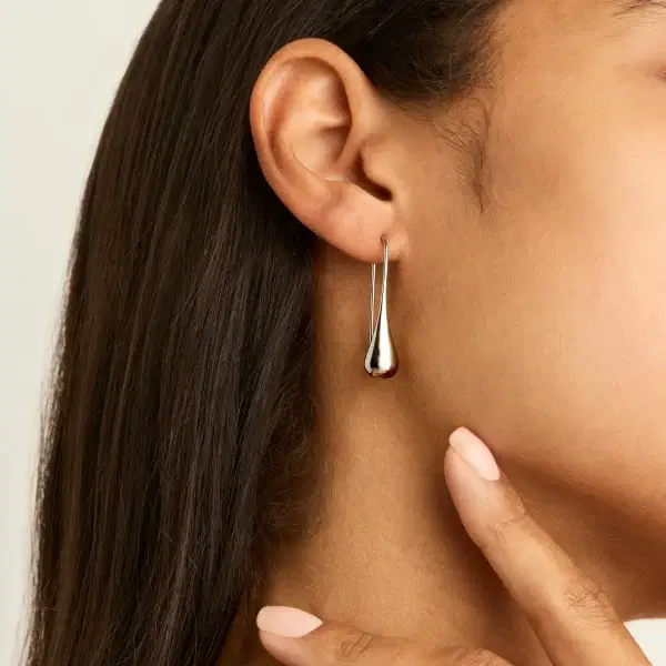 NAJO Silver Teardrop Earrings - Image 2