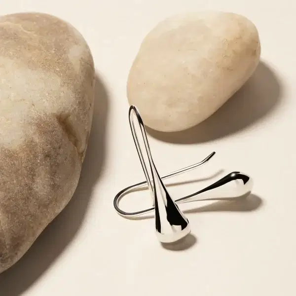NAJO Silver Teardrop Earrings - Image 3