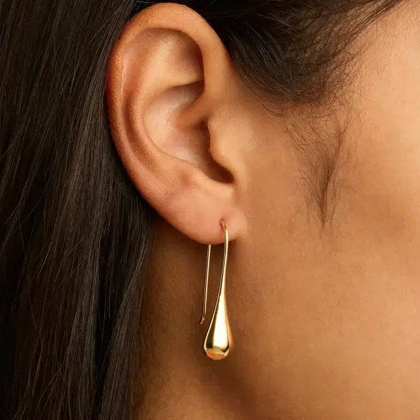 NAJO Gold Plated Teardrop Earrings - Image 2