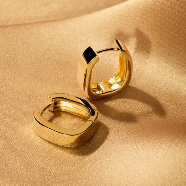NAJO Gold Plated Elysium Hoop Earring - Image 3