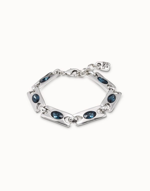 UNO de50 Blue Crystal Bracelet