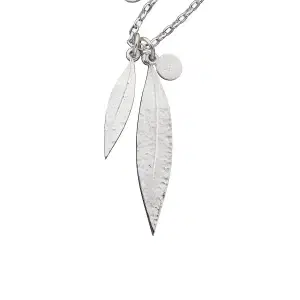 Karen Walker | Double Leaf Pendant Necklace