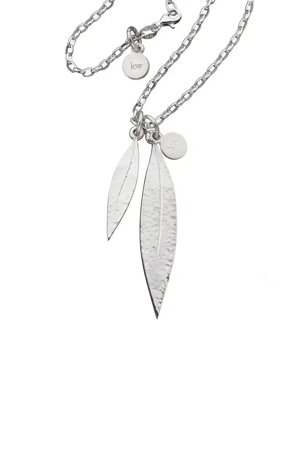 Karen Walker | Double Leaf Pendant Necklace