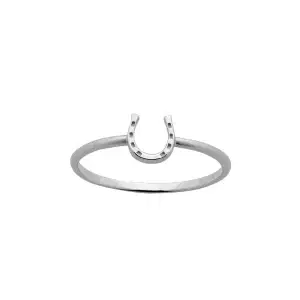 Karen Walker | Mini Horseshoe Ring Silver